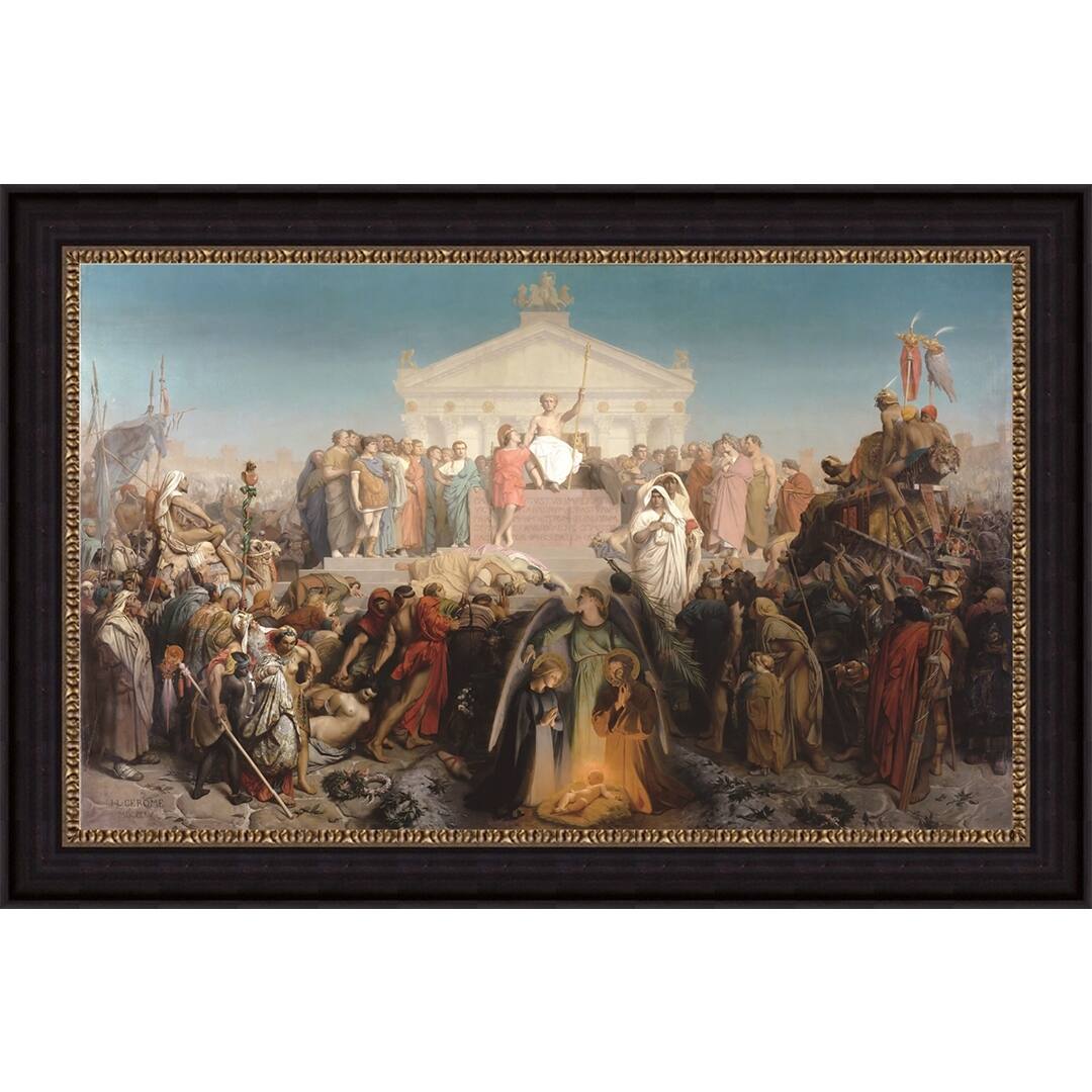 The Bacchante by JeanLéon Gérôme Giclee Print Oil Painting Black Frame